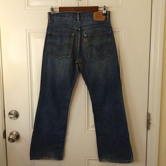 Levi's 527 boys blue five pocket bootcut jeans size (16R). - Picture 13 of 17